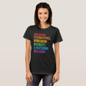 Breaking Stereotypes Embracing Diversity Fostering T-shirt (Voorkant volledig)