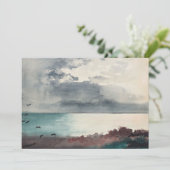 Breaking Storm, de kust van Maine | Winslow Homer (Staand voorkant)