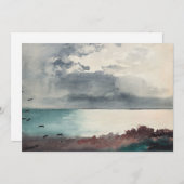 Breaking Storm, de kust van Maine | Winslow Homer (Voorkant / Achterkant)