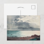 Breaking Storm, de kust van Maine | Winslow Homer Briefkaart (Voorkant / Achterkant)