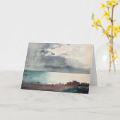 Breaking Storm, de kust van Maine | Winslow Homer Kaart (Gele Bloem)