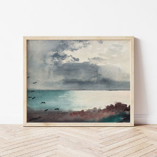 Breaking Storm, de kust van Maine Winslow Homer Poster