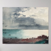 Breaking Storm, de kust van Maine | Winslow Homer Poster (Voorkant)