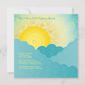 Breaking Sun Post Wedding Brunch Kaart (Voorkant)