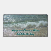 Breaking Surf Kuststrand Fotografisch Bureaumat (Voorkant)