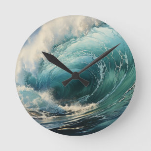 Breaking Surf schilderij thema Ronde Klok