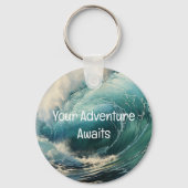 Breaking Surf Uw avontuur begint Sleutelhanger (Achterkant)