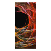 Breaking the Circle Abstracte Kunst Rack Card Reclamekaart (Achterkant)