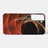 Breaking the Circle Vortex of Fire Abstract Art Samsung Galaxy Hoesje (Achterkant horizontaal)