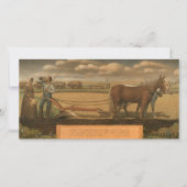 Breaking the Prairie, 1939, door Grant Wood Bedankkaart (Voorkant)