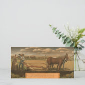 Breaking the Prairie, 1939, door Grant Wood Bedankkaart (Staand voorkant)