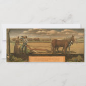 Breaking the Prairie, 1939, door Grant Wood Feestdagenkaart (Voorkant)