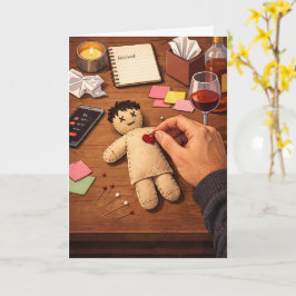 Breaking Up Is Hard To Do Ignored Voodoo Doll Kaart