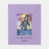 Breaking Whale (Wuymirri) Fleece Deken (Voorkant)