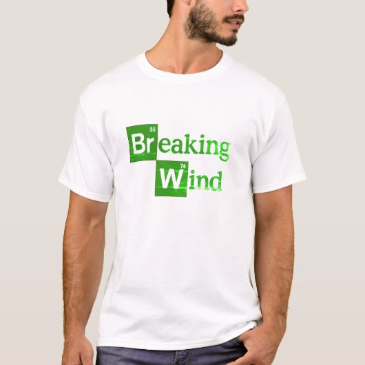 Breaking Wind grappige slechte parodie spoof T-shirt (Voorkant)