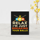 Breaking Your Ball Pool Biljart Nieuwigheid Hob Kaart (Gele Bloem)