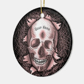 Breakout Rode Schedel Keramisch Ornament (Links)