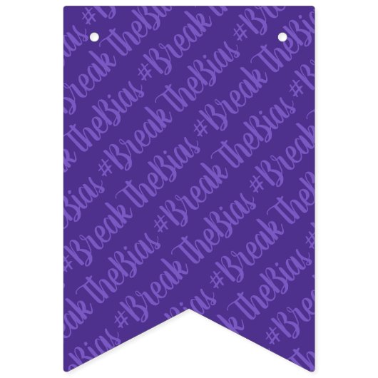 #BreakTheBias Internationale Vrouwendag Vlaggetjes (Tweede vlag)