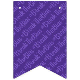 #BreakTheBias Internationale Vrouwendag Vlaggetjes