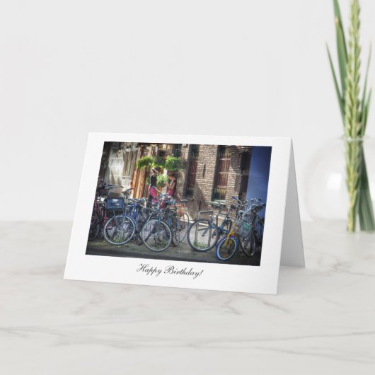 Breaktime in Amsterdam - Happy Birthday Kaart (Voorkant)