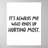 Breakup Thema Head Hurt Cool Sad Graphic Broken L Poster (Voorkant)