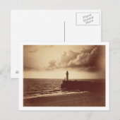 Breakwater at Sete, c.1855 (albumen print van een  Briefkaart (Voorkant / Achterkant)