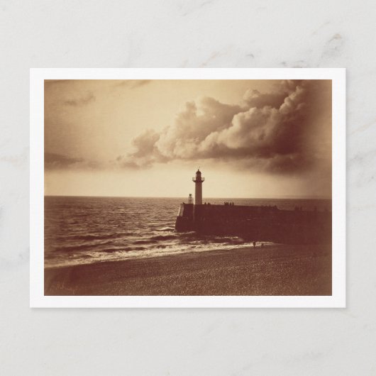 Breakwater at Sete, c.1855 (albumen print van een  Briefkaart (Voorkant)