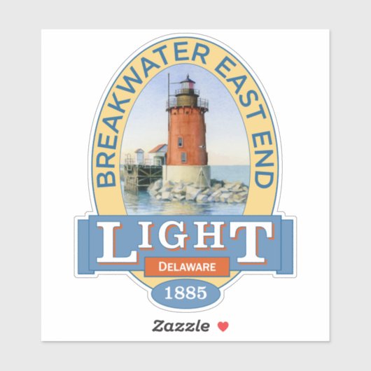 Breakwater East End Vuurtoren Sticker (Vel)