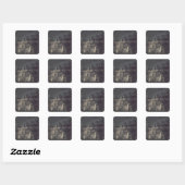 Breakwater in Jersey Vierkante Sticker (Vel)