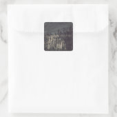 Breakwater in Jersey Vierkante Sticker (Tas)