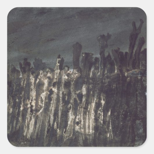 Breakwater in Jersey Vierkante Sticker (Voorkant)