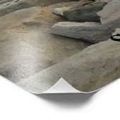 Breakwater, Sakonnet Point, Little Compton, RI Foto Afdruk (Hoek)