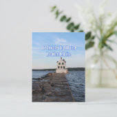 Breakwater Vuurtoren Briefkaart (Staand voorkant)