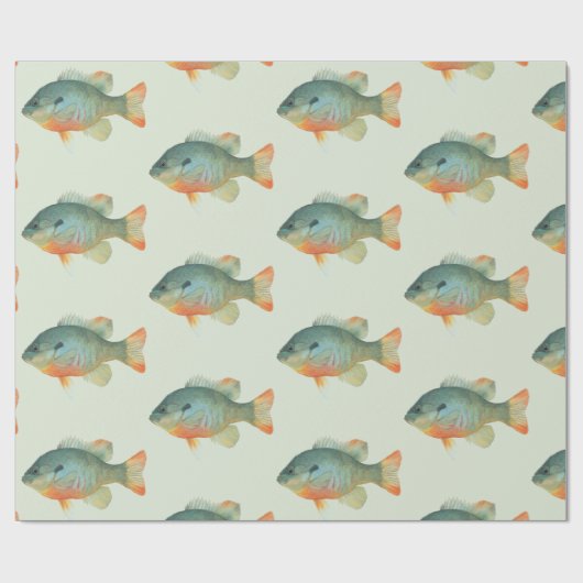 Bream Bluegill Sunfish Perch Fish Gift Cadeaupapier (Vlak)