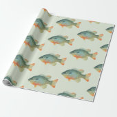 Bream Bluegill Sunfish Perch Fish Gift Cadeaupapier (Uitgerold)
