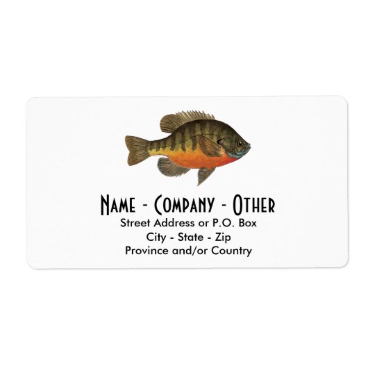 Bream Gevist Etiket (Voorkant)