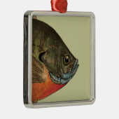 Bream Gevist Metalen Ornament (Rechts)