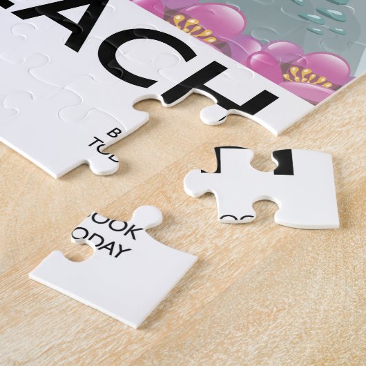 Brean Beach Devon vintage-poster Legpuzzel (Zijkant)