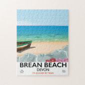 Brean Beach Devon vintage-poster Legpuzzel (Verticaal)