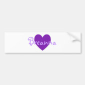 Breanna in Paars Bumpersticker (Voorkant)