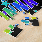 "BREANNA" Voornaam, geun "HAPPY BIRTHDAY" Legpuzzel (Zijkant)