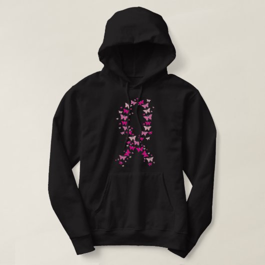 Breas Cancer Awareness Pink Ribbon Hoodie (Design voorkant)