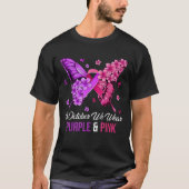Breast Cancer And Domestic Violence Awareness Butt T-shirt (Voorkant)