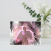 Breast Cancer Angel Briefkaart (Staand voorkant)