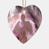 Breast Cancer Angel Keramisch Ornament (Links)