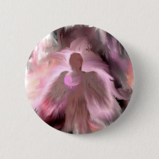 Breast Cancer Angel Ronde Button 5,7 Cm