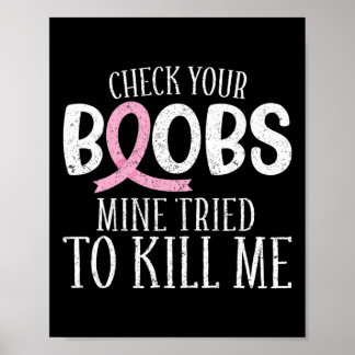 Breast Cancer Aware Controleer uw borstmijn geprob Poster