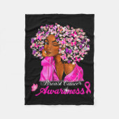 Breast Cancer Awareness African American Women Mel Fleece Deken (Voorkant)