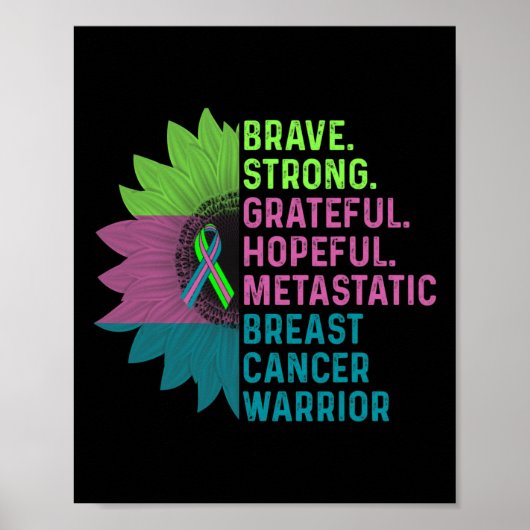 Breast Cancer Awareness Care Warrior Poster (Voorkant)