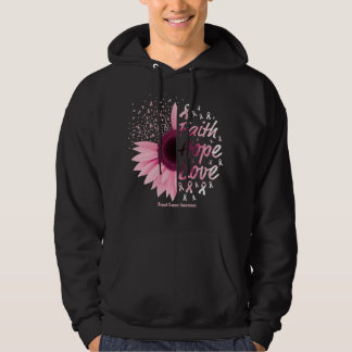 Breast Cancer Awareness Gifts Christian Faith Hope Hoodie